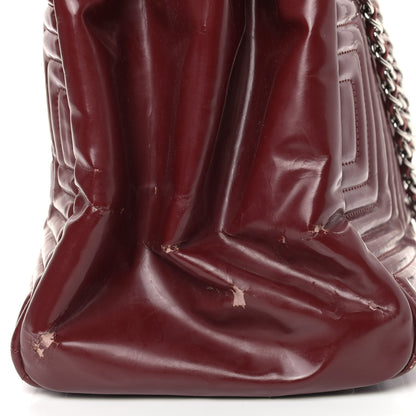 Chanel Vinyl Coco Ming Tote Dark Red 16 of 19
