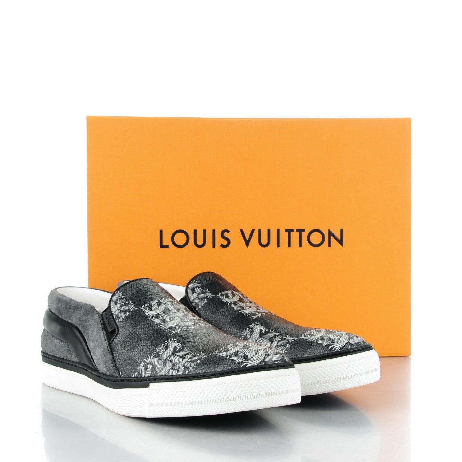 Louis Vuitton Damier Graphite Rope Twister Slip On 9 White 11 of 11