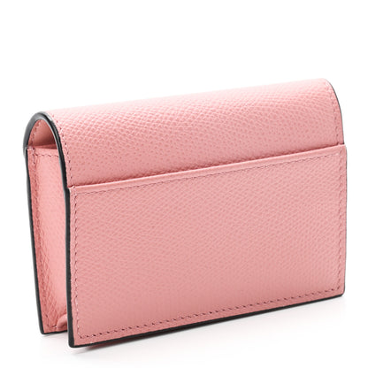 Christian Dior Grained Calfskin Saddle Card Holder Pink 3 of 6