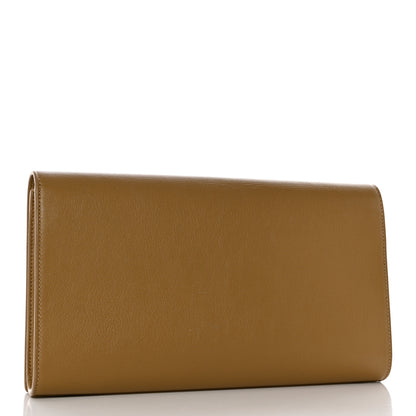 Saint Laurent Calfskin Monogram Large Belle De Jour Clutch Beige 2 of 11