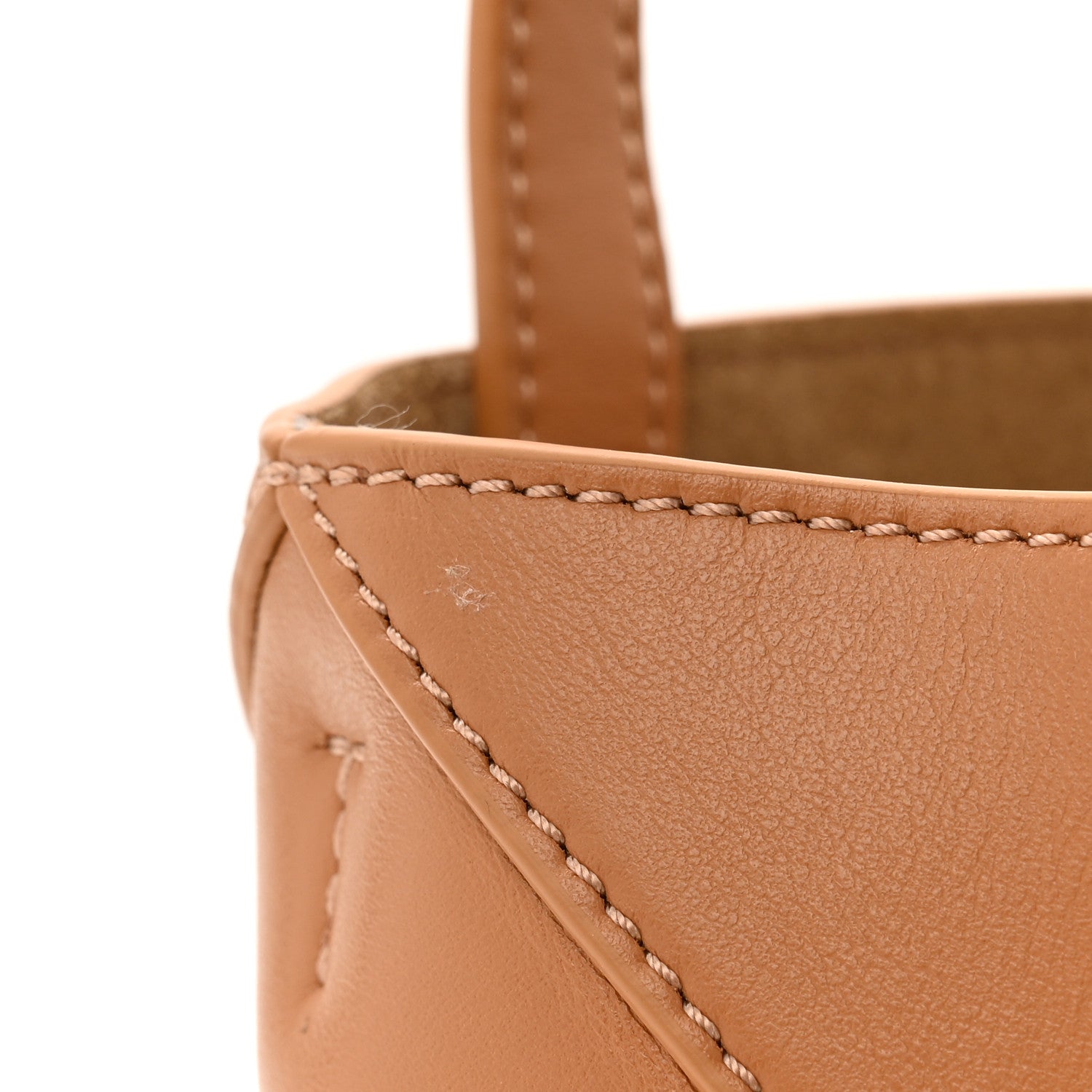 Loewe Shiny Calfskin Mini Puzzle Fold Tote Warm Desert 11 of 11