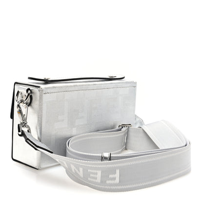 Fendi Vitello Catalan Mirror FF 1974 Baguette Soft Trunk Argento 3 of 9