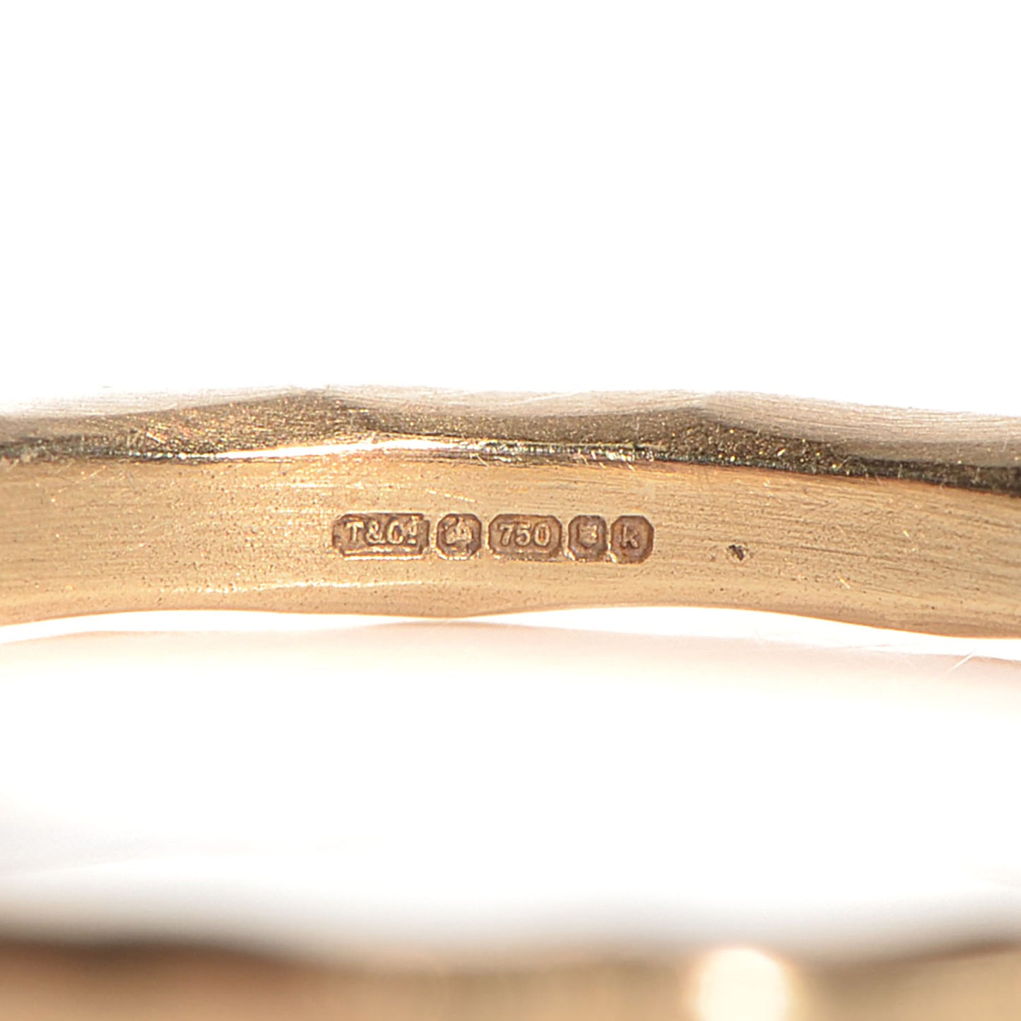 18K Yellow Gold Paloma Picasso Hammered Ring 8