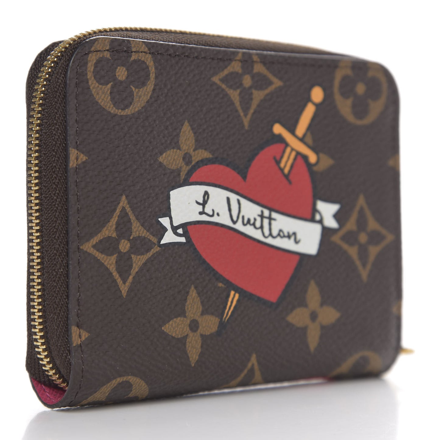 Monogram Travel Stickers Zippy Coin Purse