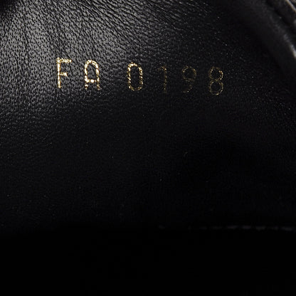 Louis Vuitton Calfskin Crocodile Embossed Monogram Beverly Hills Sneakers 9 Black 9 of 10