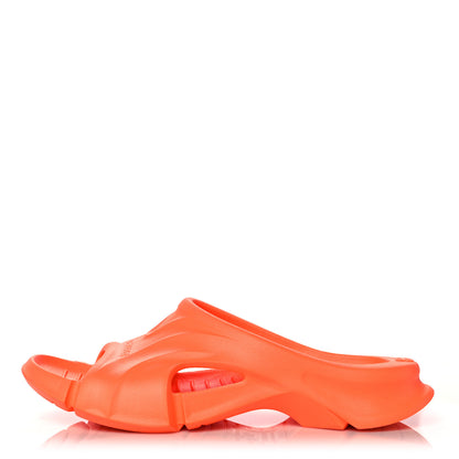 Balenciaga Rubber Womens Mold Slide Sandals 40 Fluo Orange 1 of 7