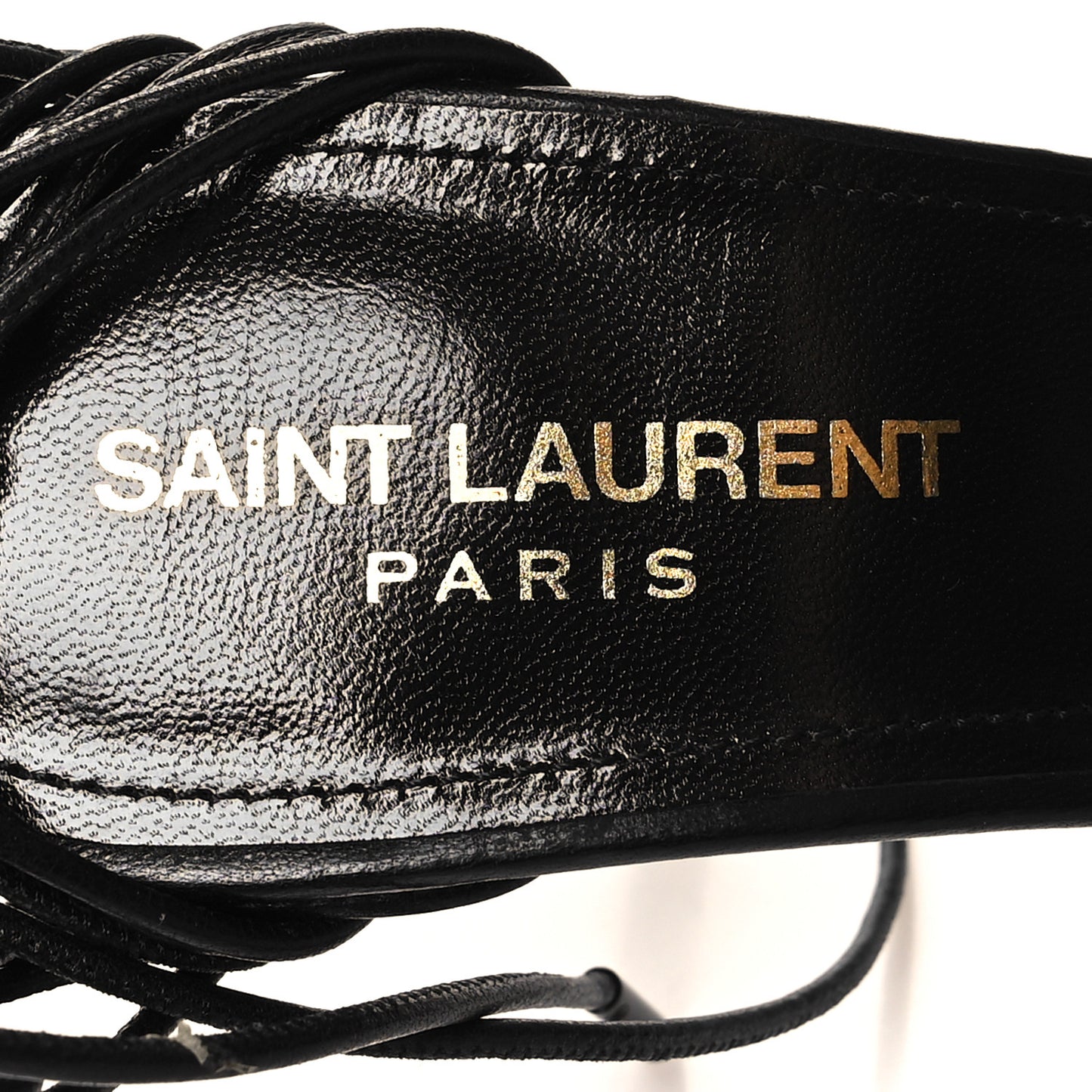 Calfskin Lexi 90 Ankle Strap Sandals 38 Black