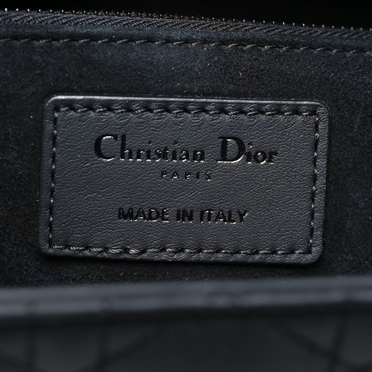 Christian Dior Ultra Matte Calfskin Cannage Large Lady Dior Black 6 of 10