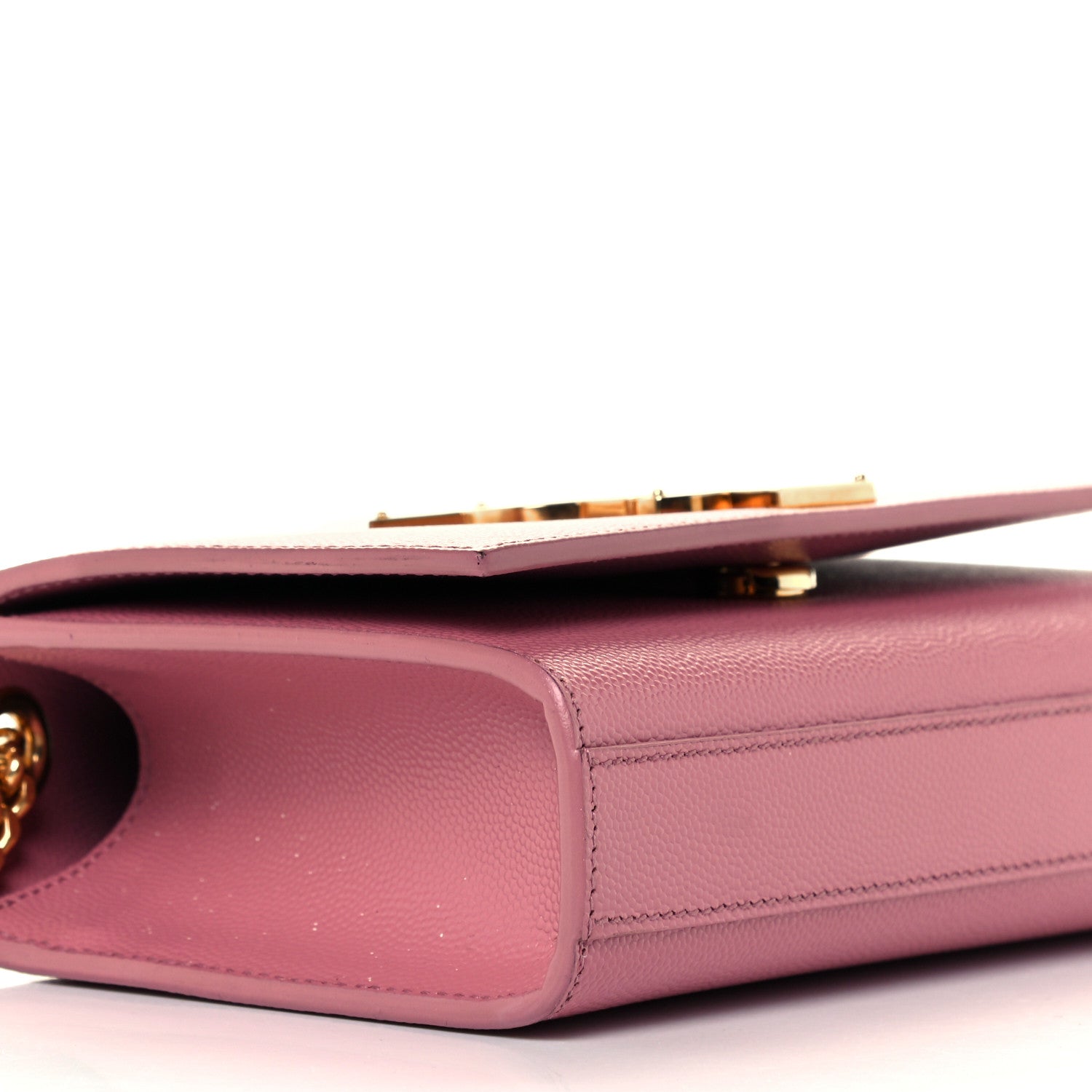 Saint Laurent Grain De Poudre Small Classic Monogram Kate Satchel Old Rose 9 of 10