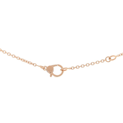Hermes 18K Rose Gold Diamond Finesse Pendant Necklace 4 of 4