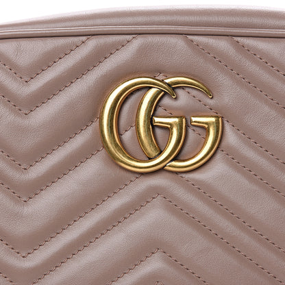 Gucci Calfskin Matelasse Small GG Marmont Chain Shoulder Bag Porcelain Rose 7 of 10