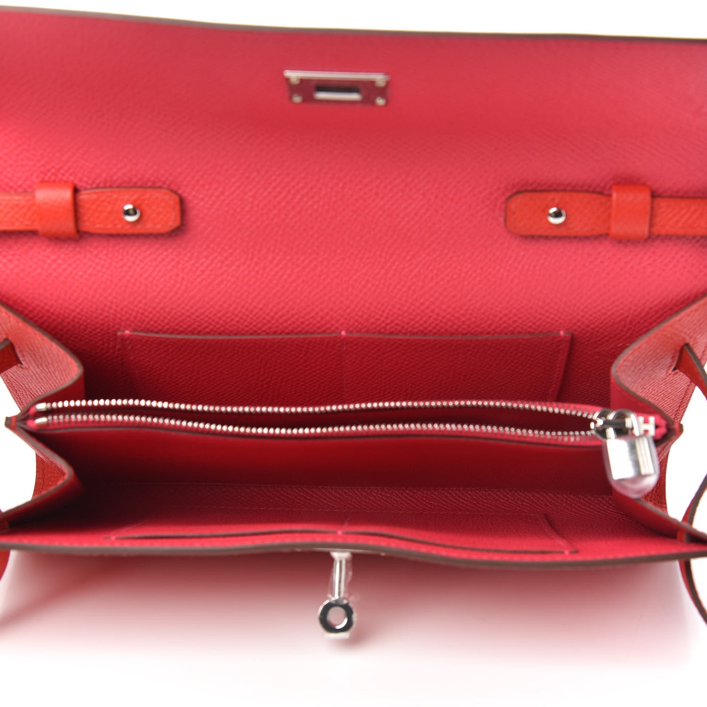 Epsom Verso Kelly Wallet To Go Rouge De Coeur Rose Extreme