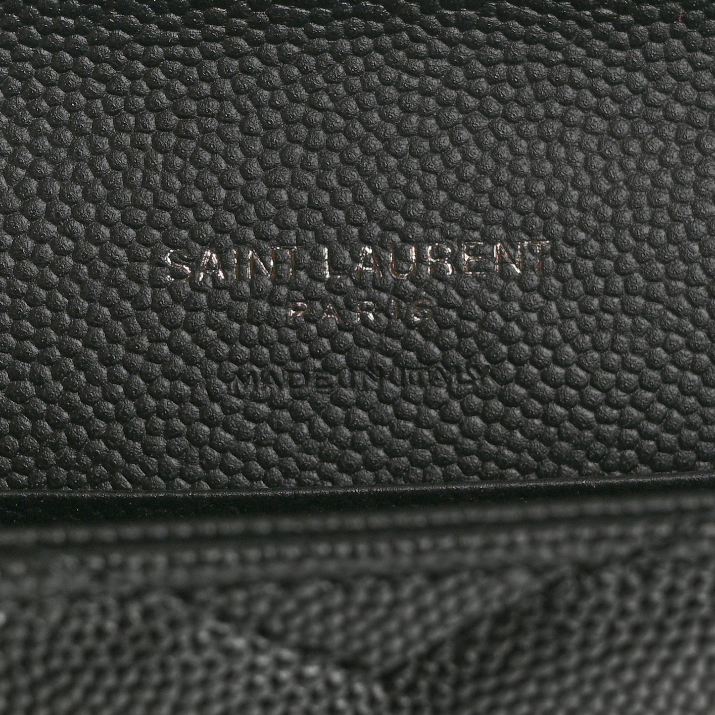 Grain De Poudre Matelasse Chevron Small Monochrome Monogram Envelope Wallet Black