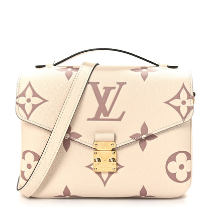 Louis Vuitton Empreinte Monogram Giant Pochette Metis Creme Bois de Rose 1 of 9