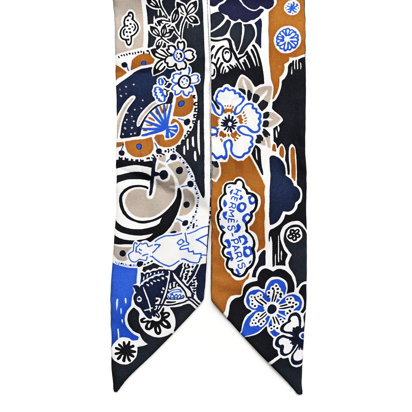Silk Bingata Sticker Twilly Marine