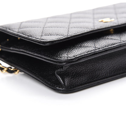 Chanel Caviar Quilted Wallet On Chain WOC Black 9 of 11