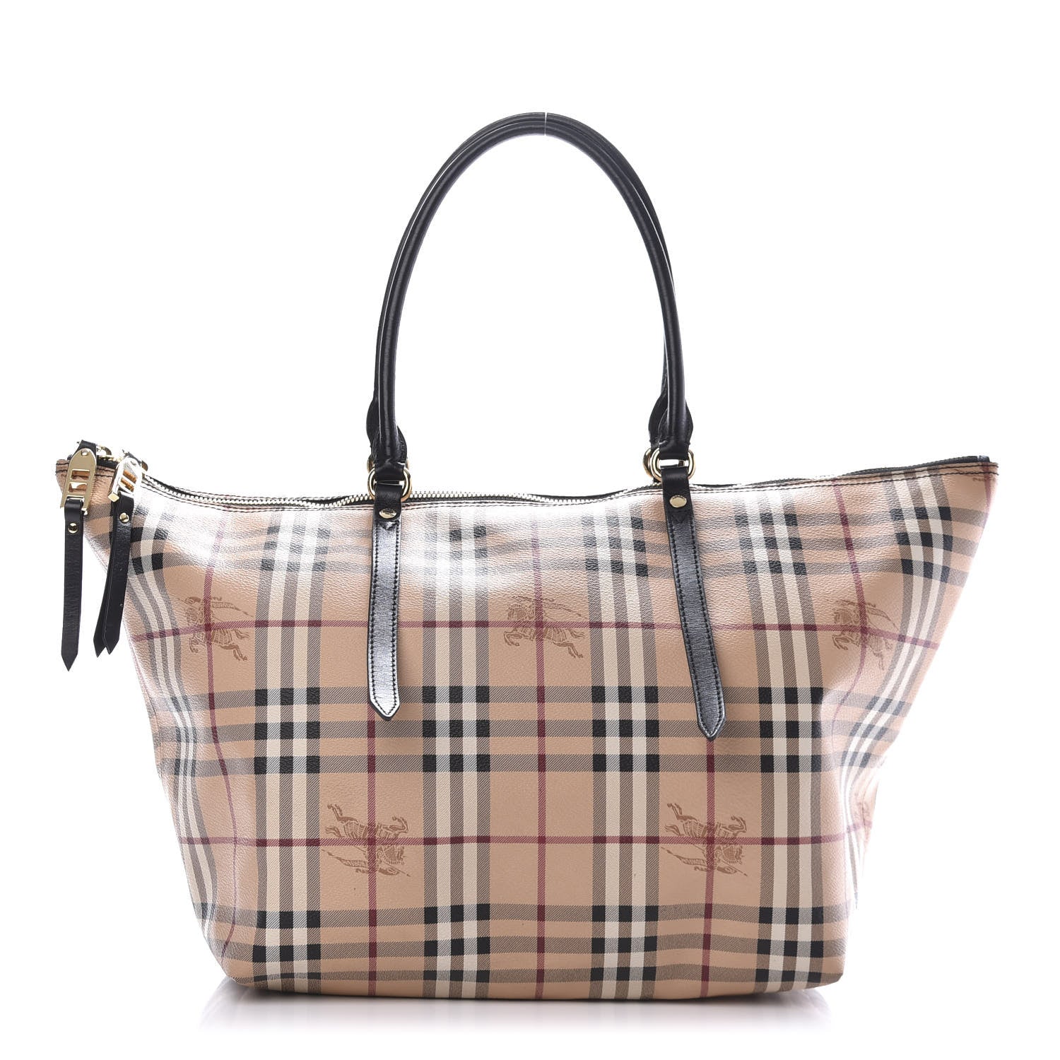 Burberry Haymarket Check Medium Salisbury Tote Chocolate 1 of 12