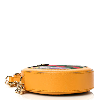 Gucci GG Supreme Monogram Flora Web Mini Ophidia Round Shoulder Bag Beige Multicolor Crop 4 of 11