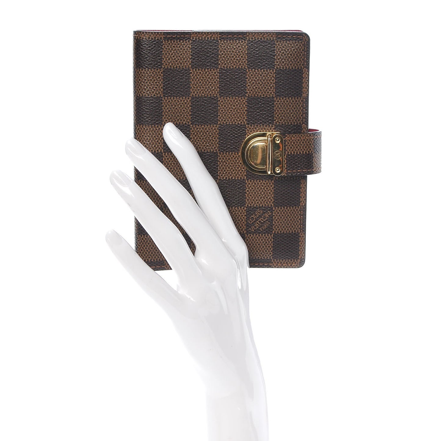 Damier Ebene Koala Small Ring Agenda Cover Red