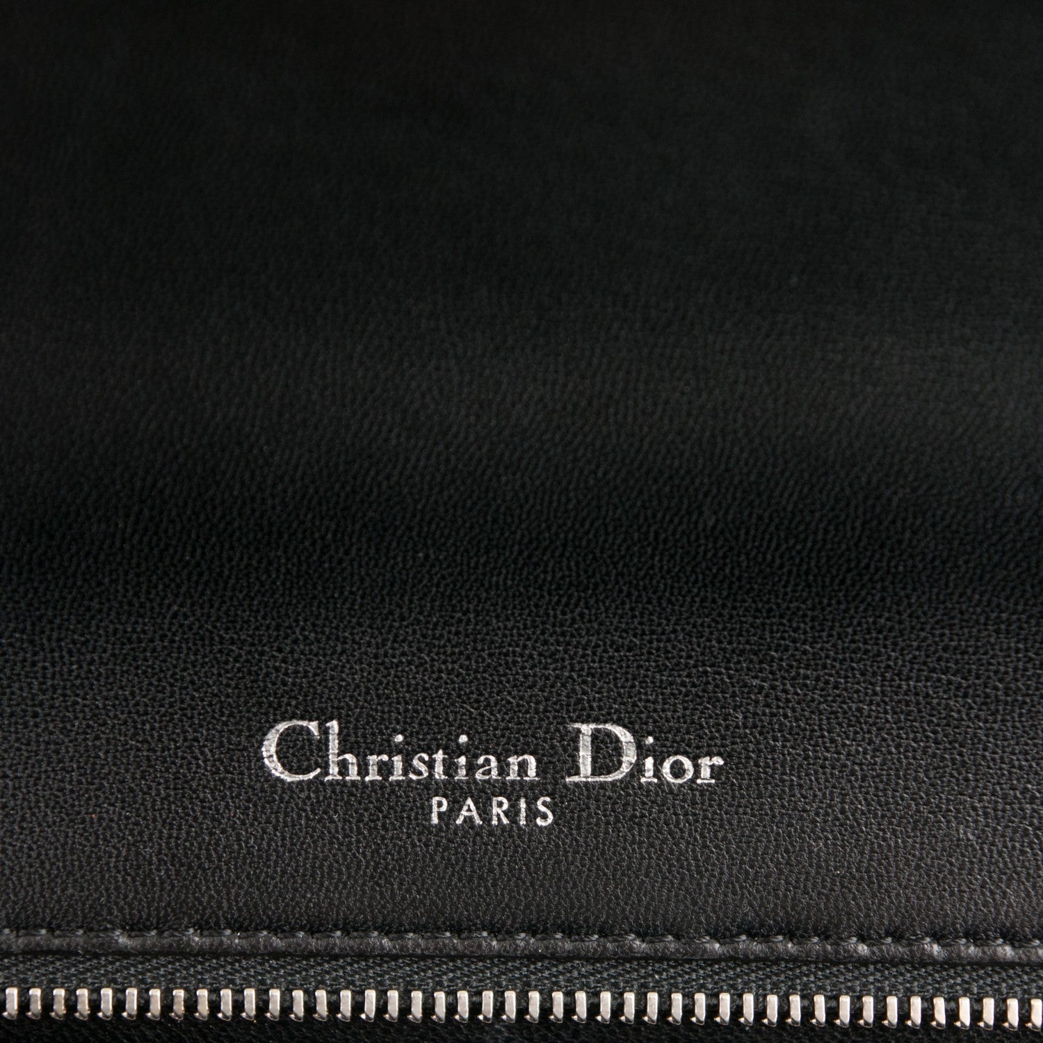 Christian Dior Lambskin Python Large Diorama Flap Bag Black White 6 of 8