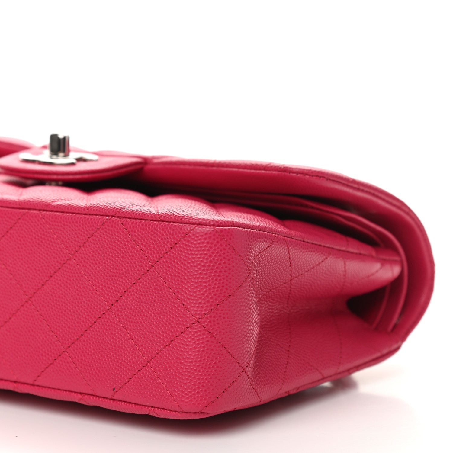 Chanel Caviar Quilted Small Double Flap Dark Pink 10 of 11