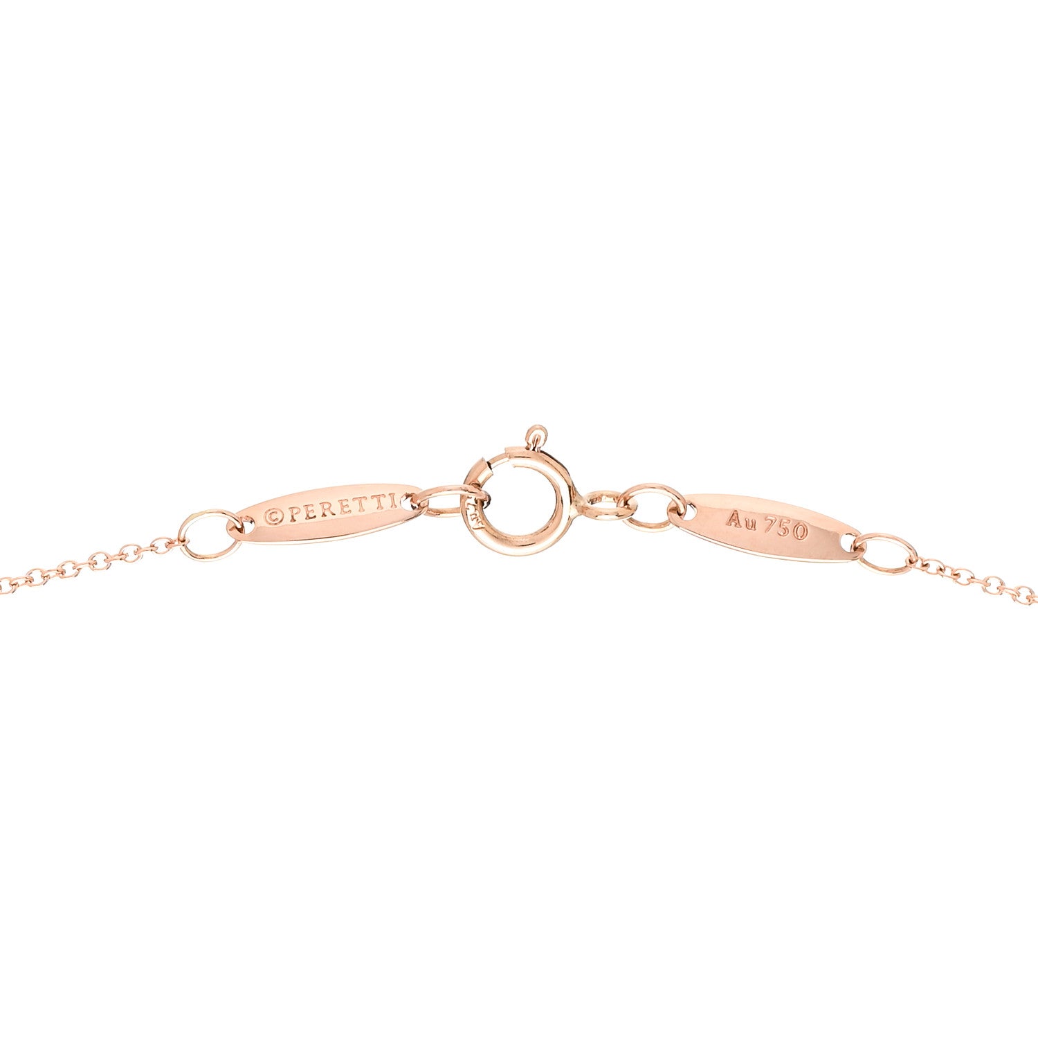 Tiffany 18K Rose Gold 7mm Elsa Peretti Open Heart Pendant Necklace 5 of 6