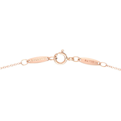 Tiffany 18K Rose Gold 7mm Elsa Peretti Open Heart Pendant Necklace 5 of 6