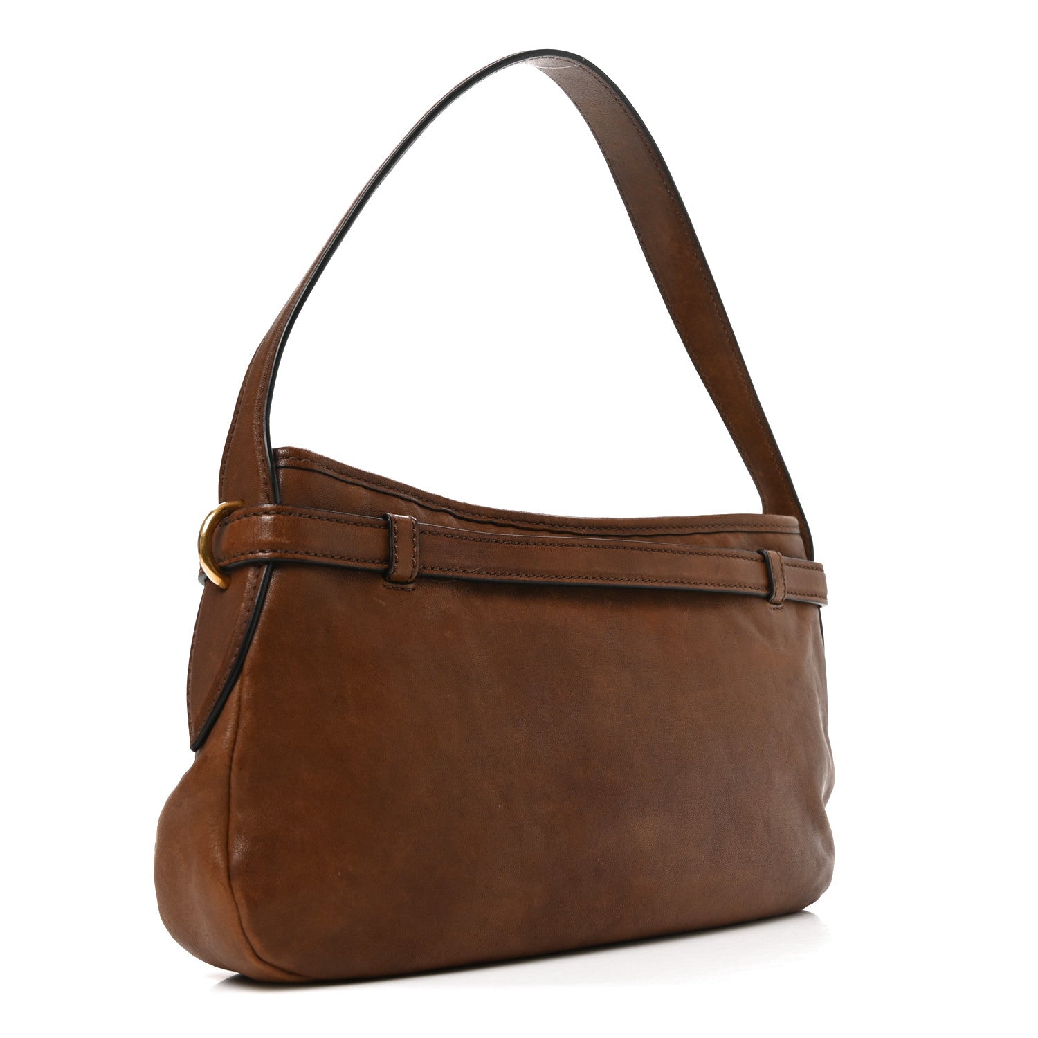 Miu Miu Nappa Aviator Regular Aventure Shoulder Bag Rovere 3 of 10