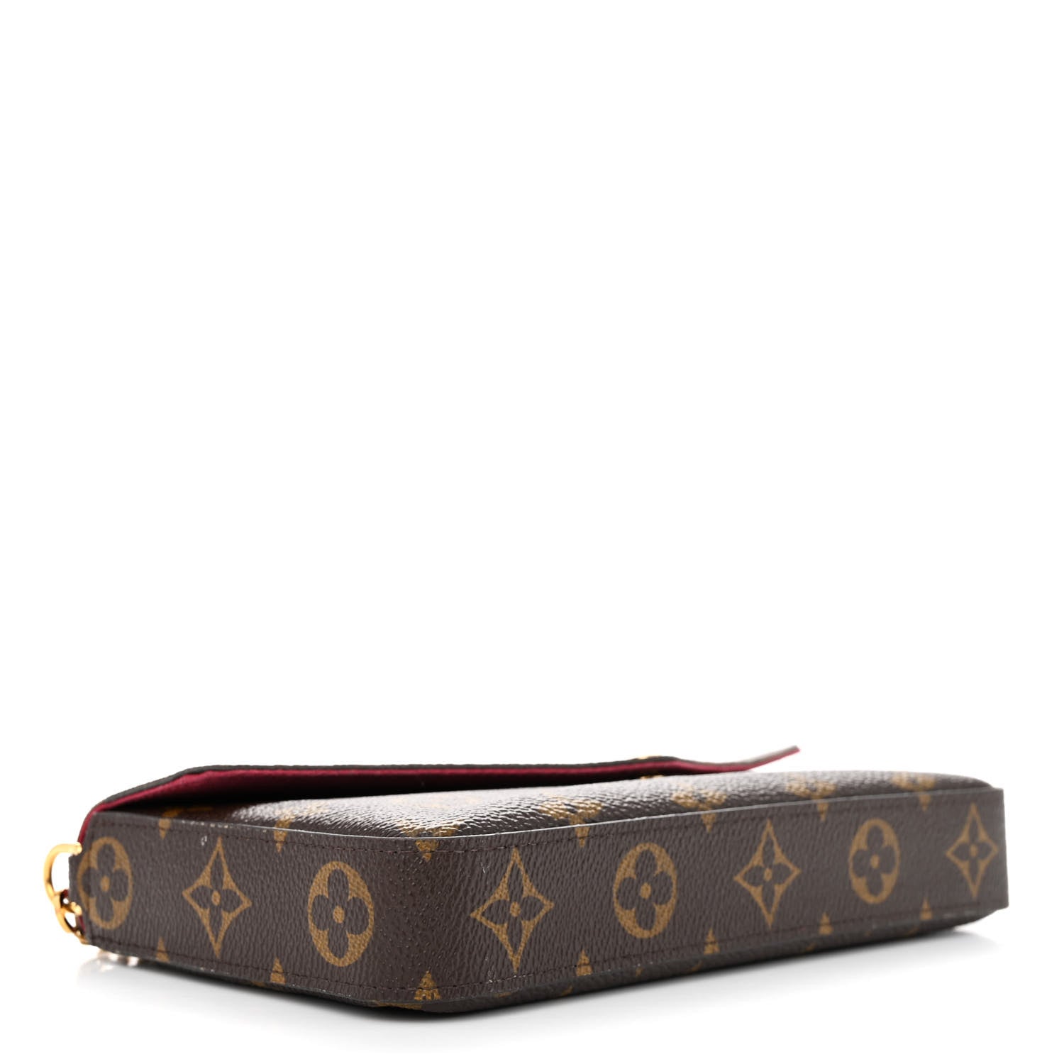 Louis Vuitton Monogram Pochette Felicie Chain Wallet Fuchsia 5 of 14