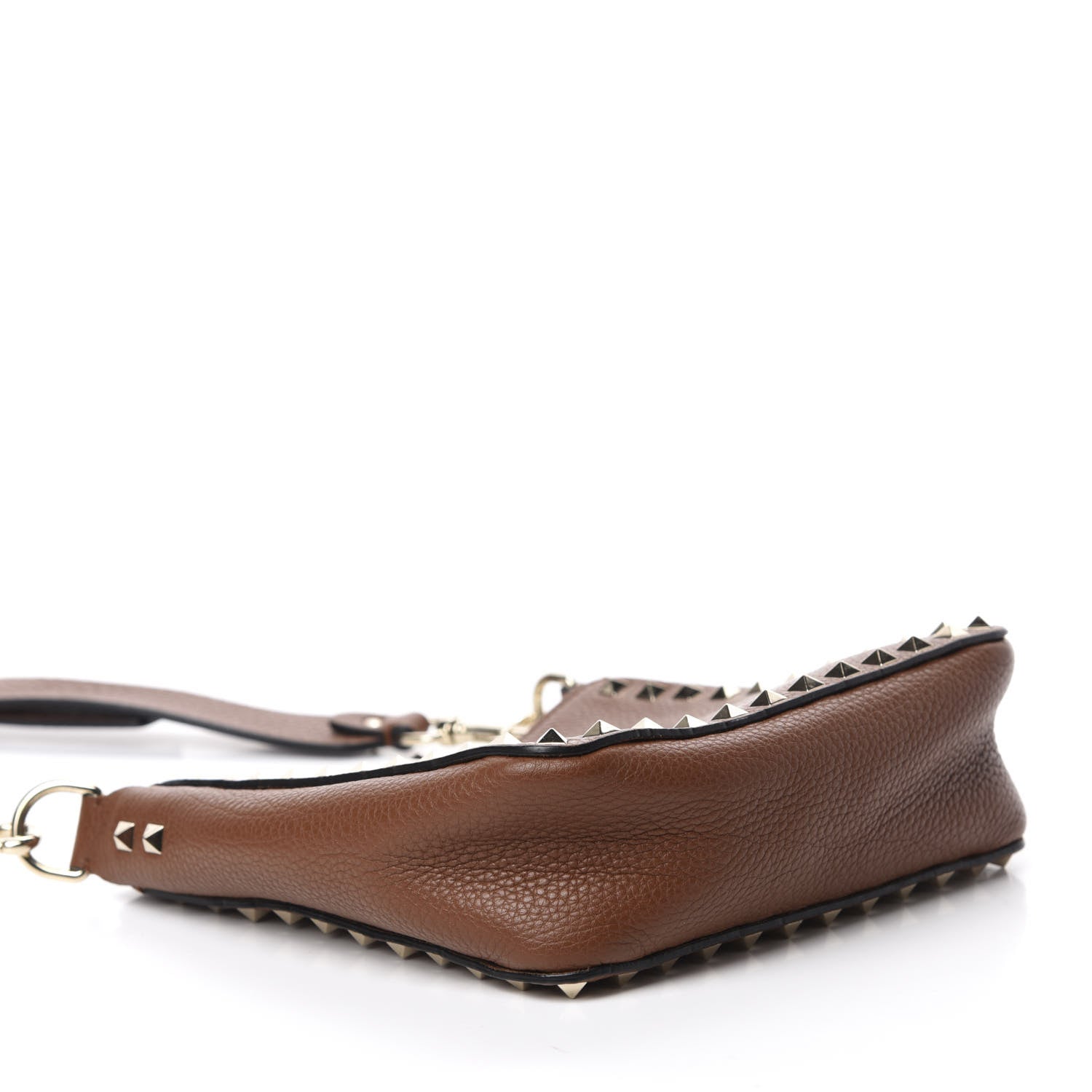 Valentino Garavani Pebbled Calfskin Mini Rockstud Flip-Lock Messenger Bag Light Cuir 4 of 9