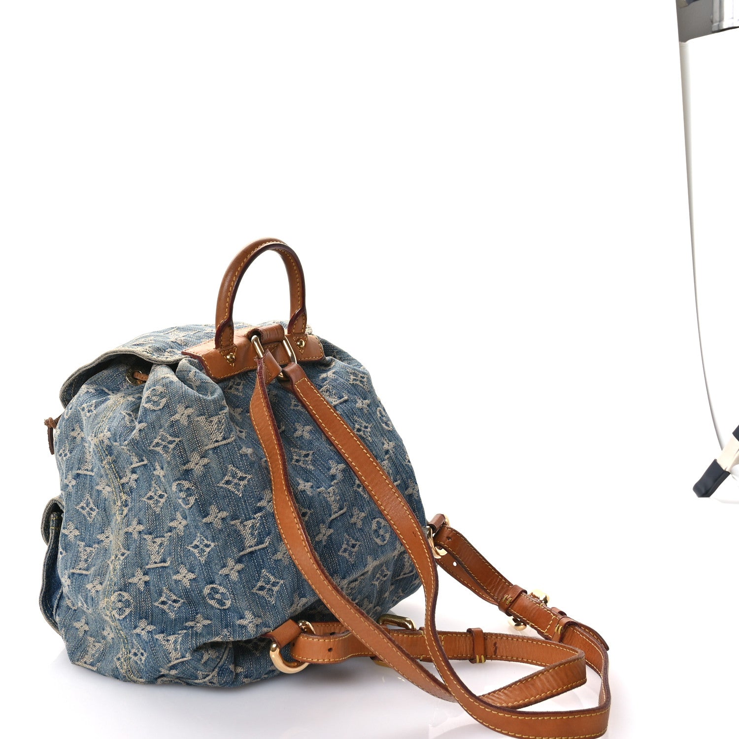 Louis Vuitton Denim Sac a Dos Backpack GM Blue 3 of 11
