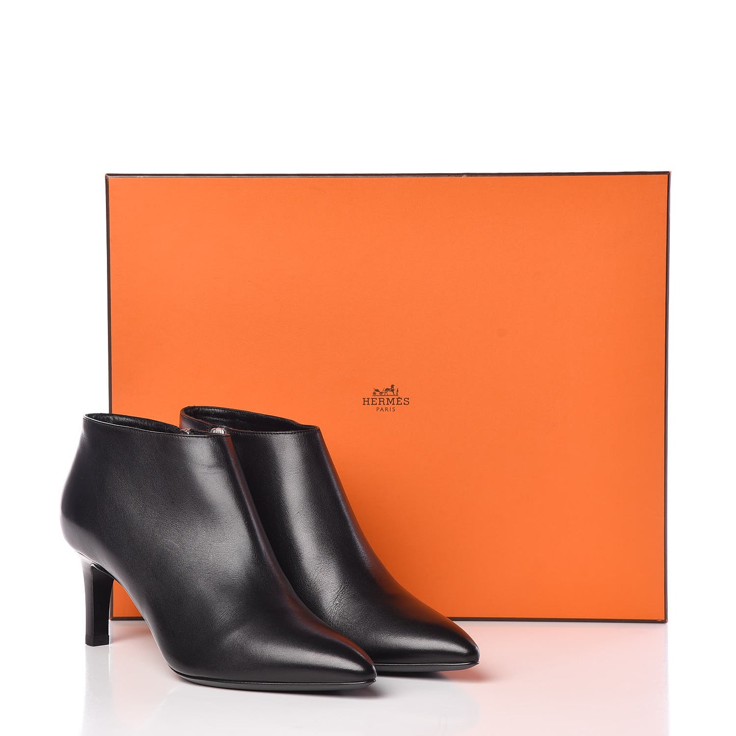 Calfskin Serena Ankle Boots 38 Black