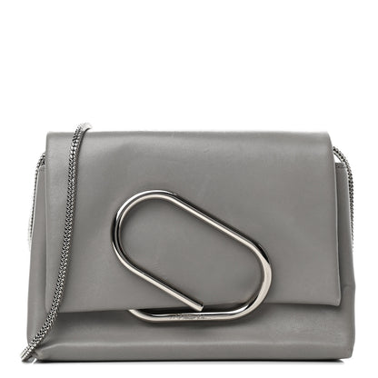 3.1 Phillip Lim Calfskin Alix Soft Flap Clutch Grey 1 of 9