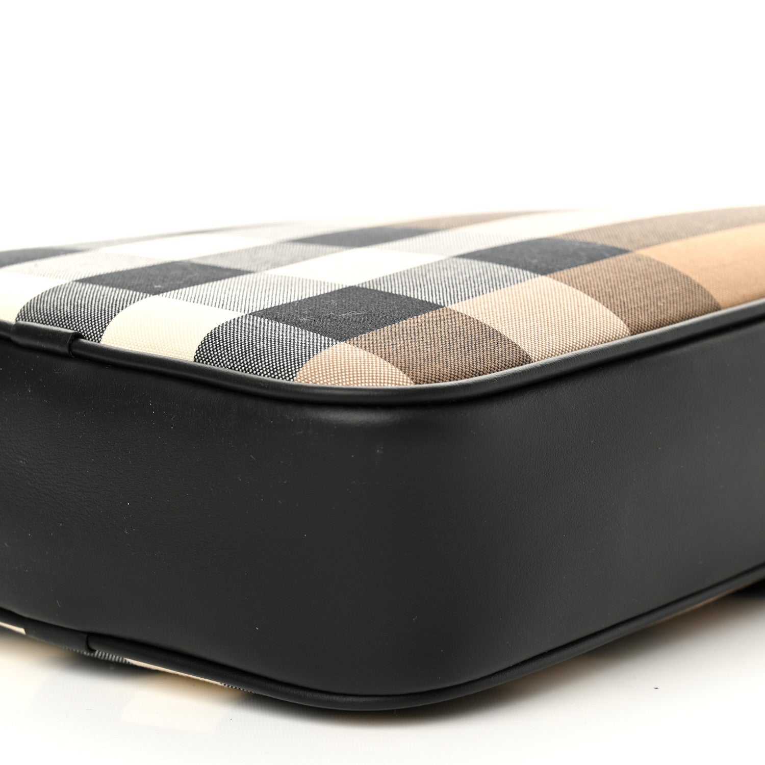 Burberry Canvas Super Exploded Check Vertical Paddy Camera Bag Taupe Brown 9 of 9