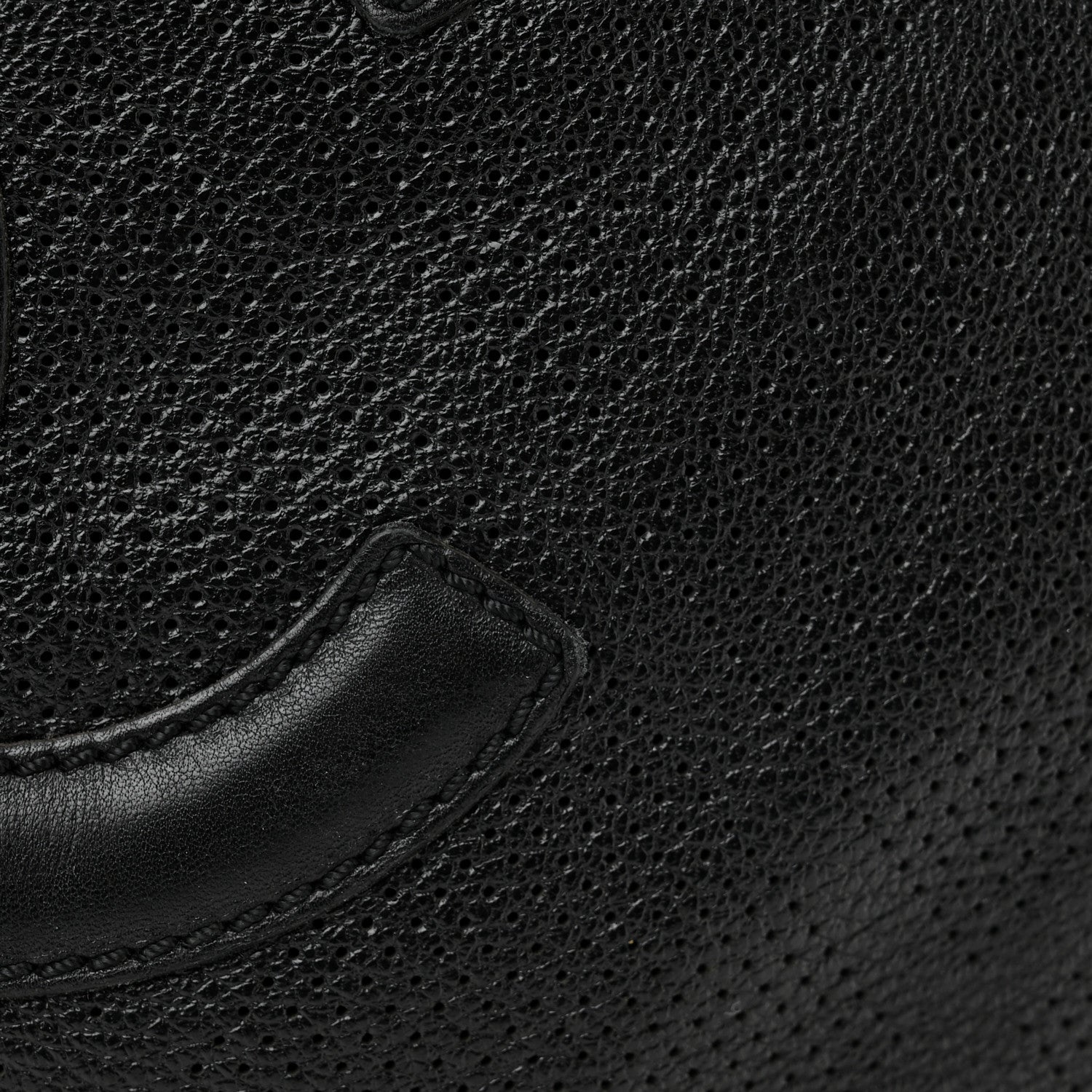 Chanel Goatskin Perforated Large CC Tote Black 12 of 16