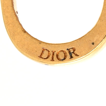Christian Dior Metal Petit CD Stud Earrings Gold 4 of 4