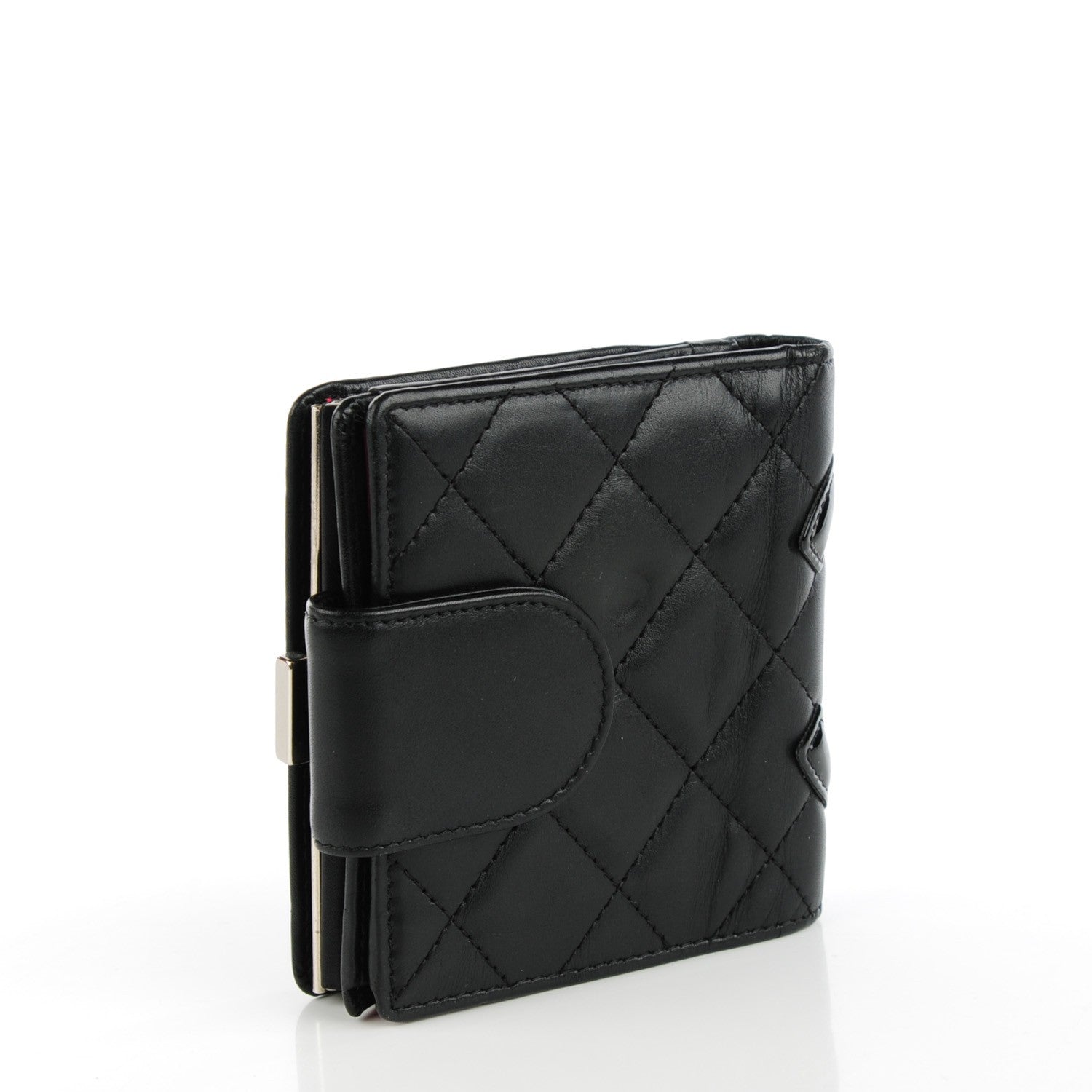 Chanel Calfskin Quilted Cambon Bi-Fold Wallet Black 3 of 9