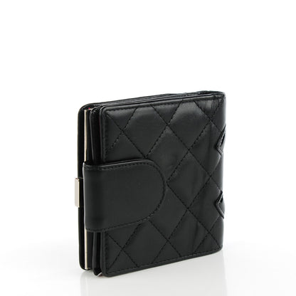 Chanel Calfskin Quilted Cambon Bi-Fold Wallet Black 3 of 9