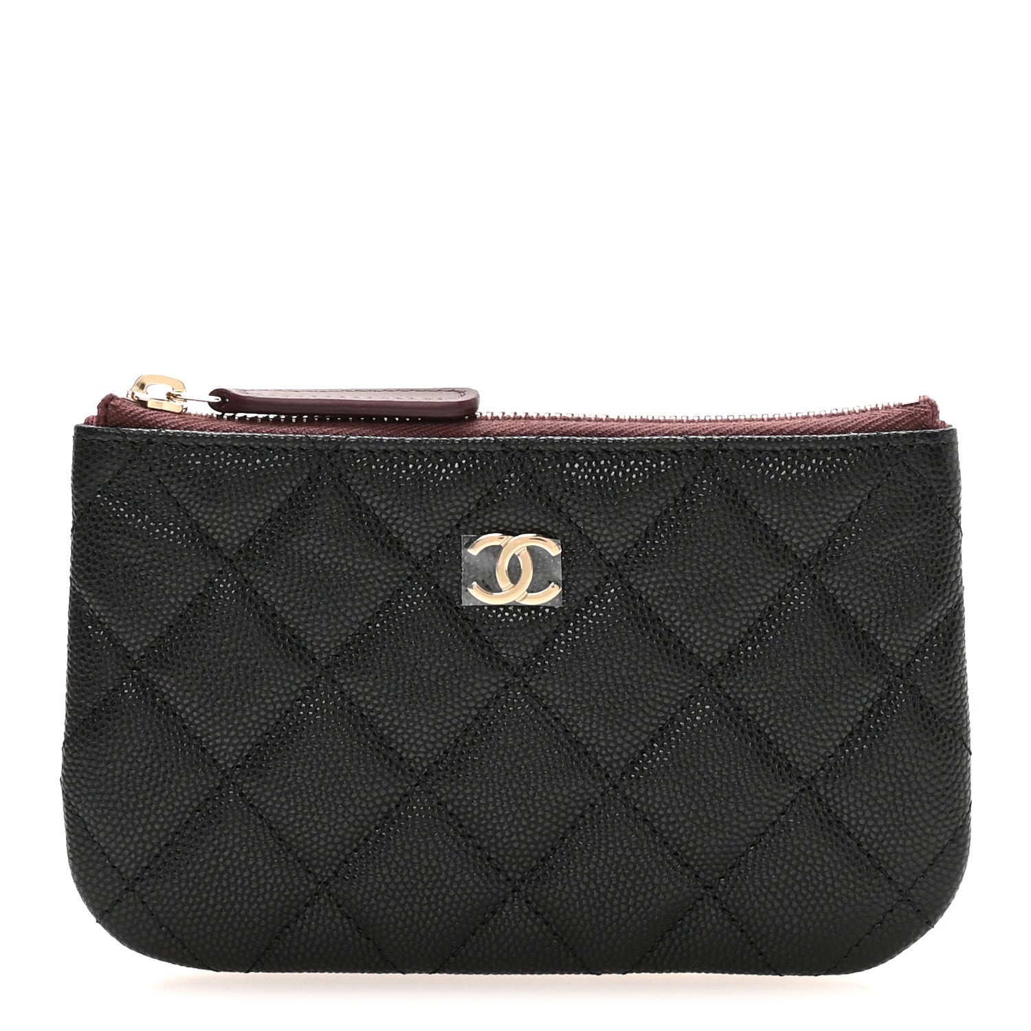 Chanel Caviar Quilted Small Cosmetic Case Black 1 of 8