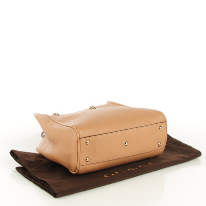 Gucci Cellarius Calfskin Mini Bamboo Shopper Tote Camelia 4 of 7