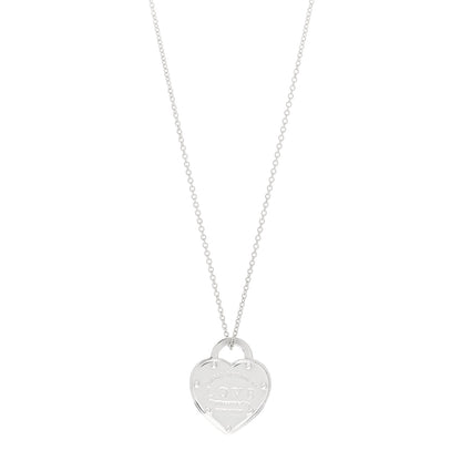 Tiffany Sterling Silver Return To Tiffany Love Pendant Necklace 1 of 4