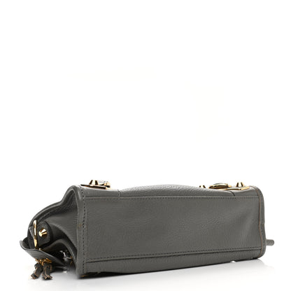 Balenciaga Chevre Gold Metallic Edge Hardware Mini City Gris Acier 4 of 9