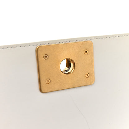 Chanel Lizard Chevron Small Boy Flap White Gold 13 of 13