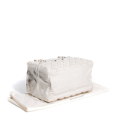 Balenciaga Chevre Quilted Matelasse MM White 4 of 10