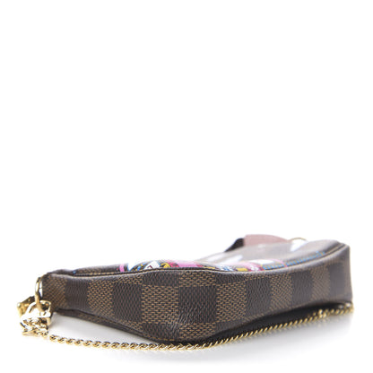 Louis Vuitton Damier Ebene 2020 Christmas Animation Big Wheel Mini Pochette Accessories Rose Ballerine 3 of 6