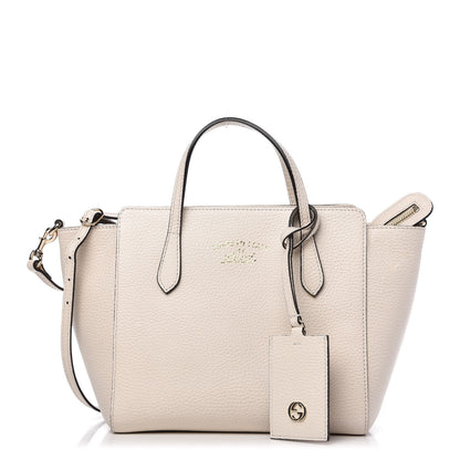 Gucci Dollar Calfskin Mini Swing Top Handle Bag Mystic White 1 of 10