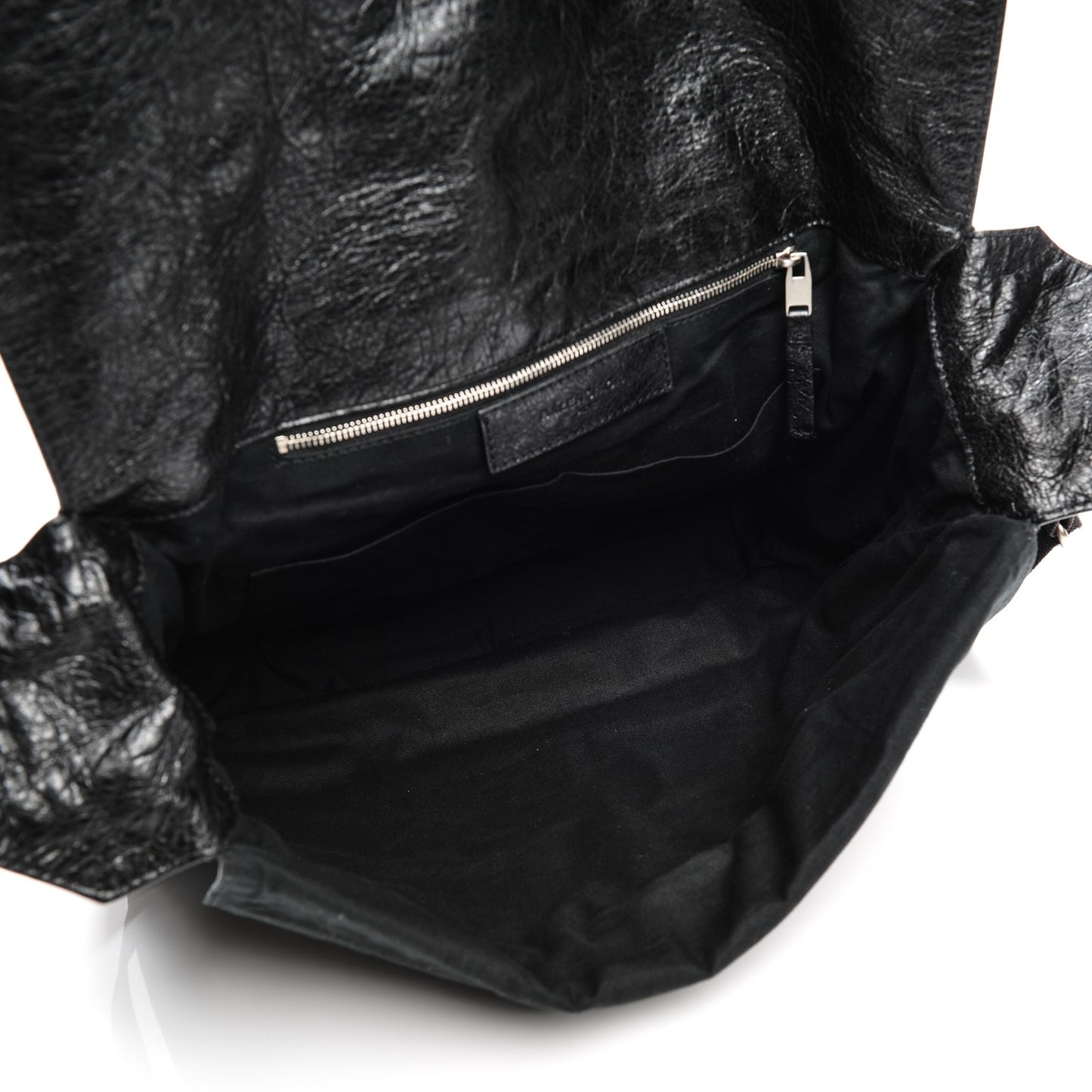 Agneau Arena Foldover Messenger Black