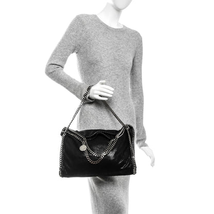 Stella McCartney Shaggy Deer Falabella Fold Over Tote Black 2 of 8