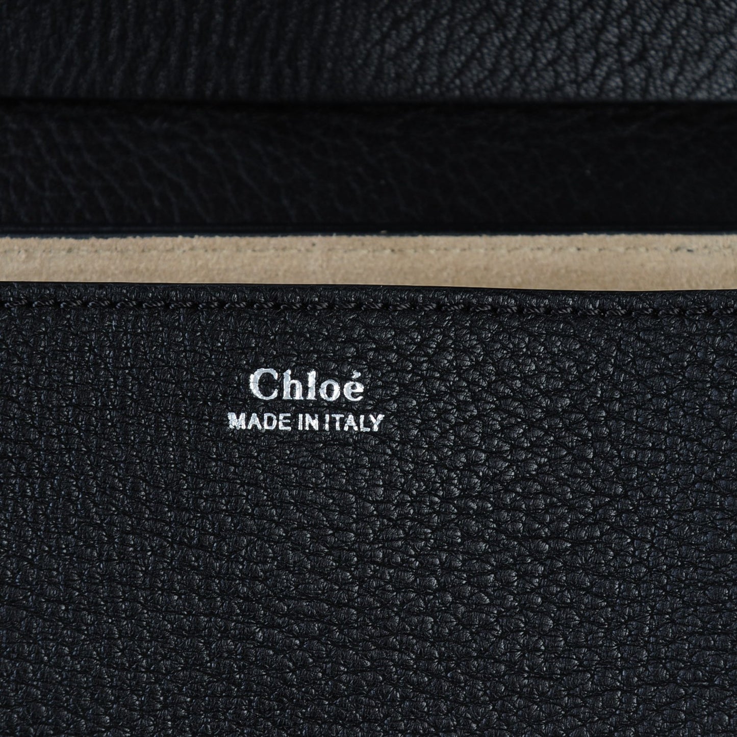 Grained Lambskin Drew Shoulder Bag Black