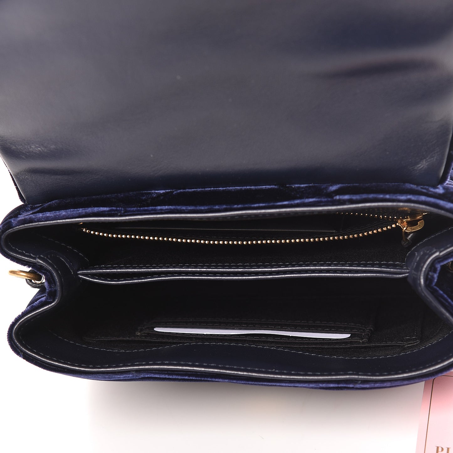 Velvet Y Quilted Monogram Toy Loulou Crossbody Navy